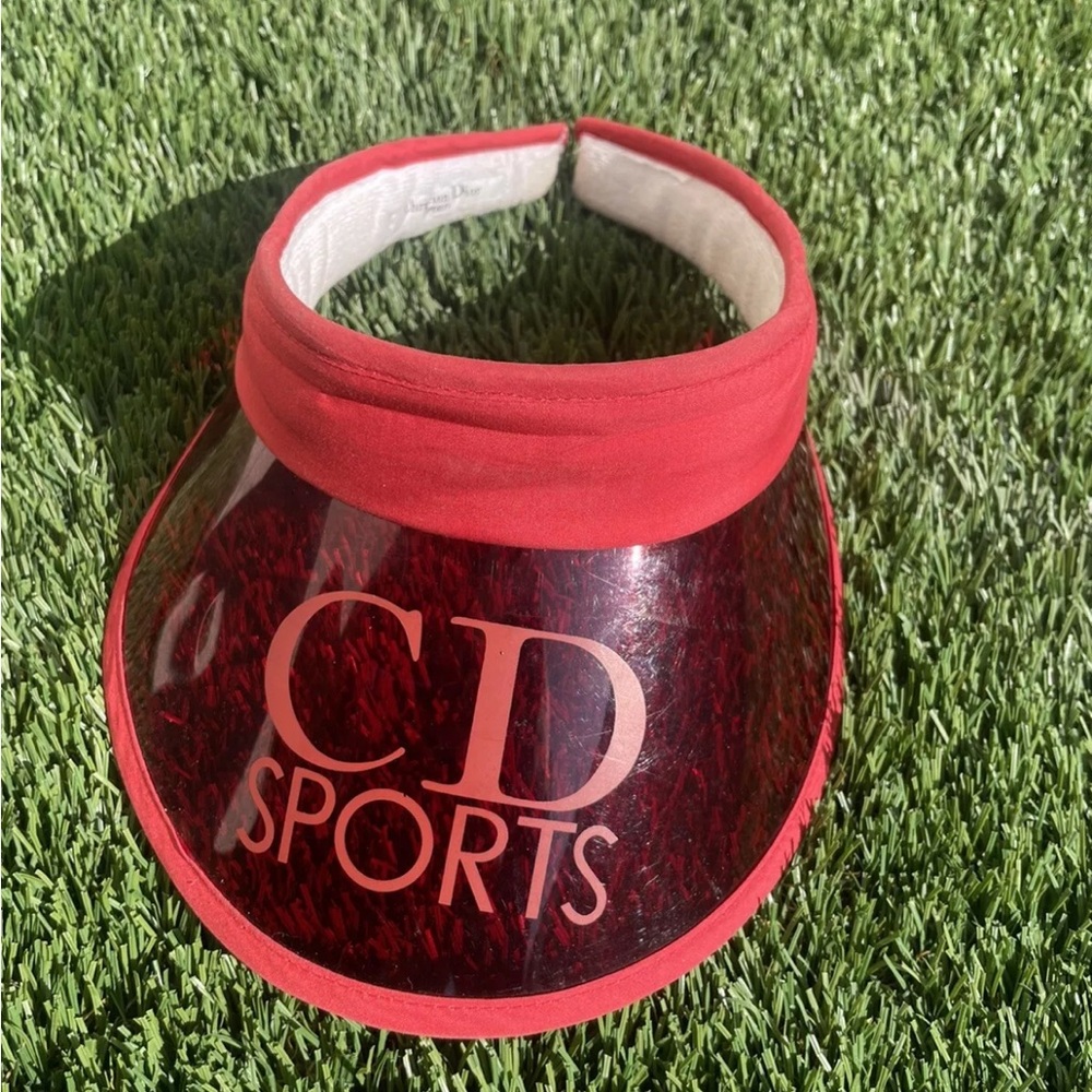 Authentic Christian Dior Sports Vintage Visor Cap Hat